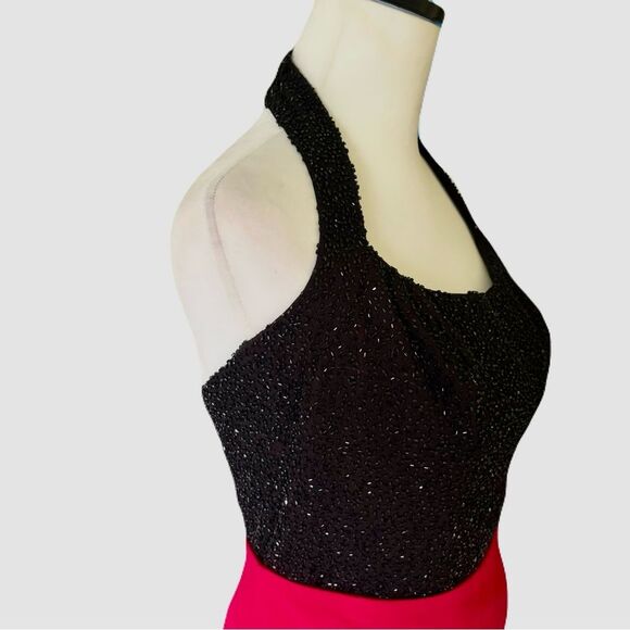 Vintage Zum Zum by Niki Livas Black Beaded Halter Top | EUC | M - Picture 3 of 7